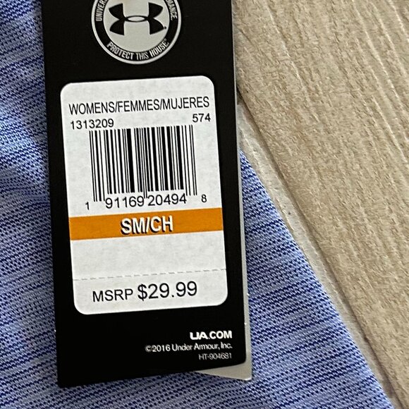 Purple Striped High Neck UnderArmor Tank Top NWT - Picture 4 of 5